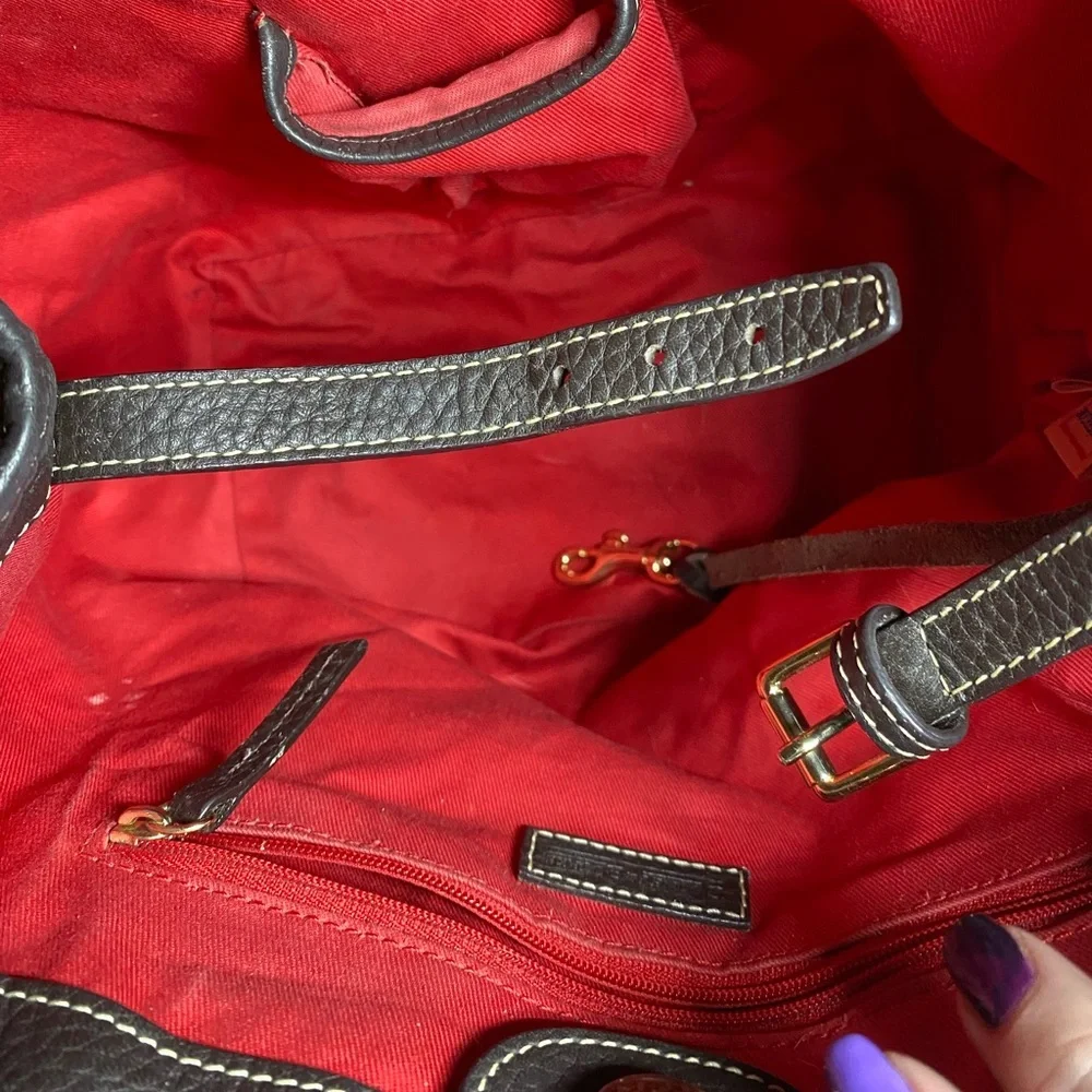 GUC Dooney & Bourke Madre Ladybug Satchel - Picture 3 of 9